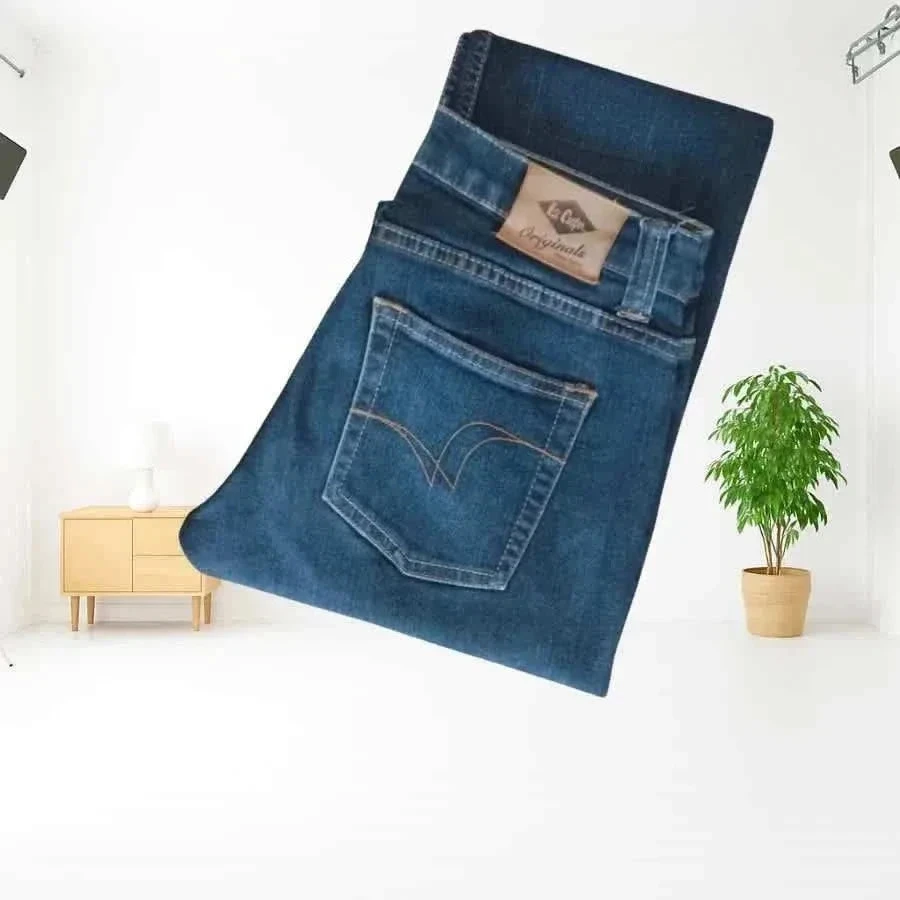 Lee Cooper jeans, straight cut - medium waist - stretch texture - navy blue – photo 9